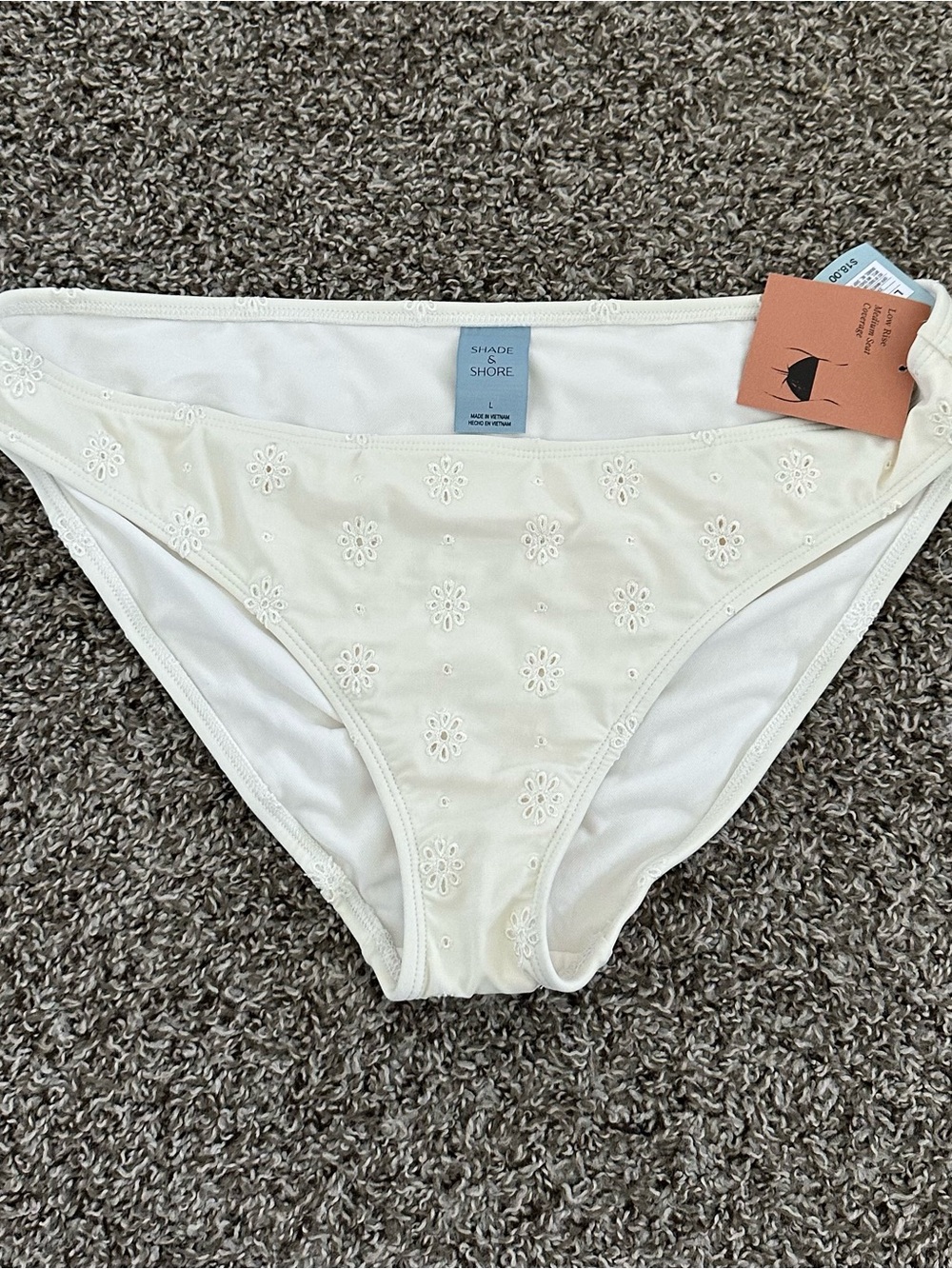 Target Shade & Shore White Eyelet Bikini Bottoms